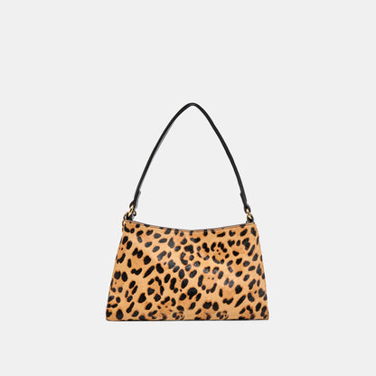 Jagger Leopard Calf Hair Shoulder Bag | Dolce Vita