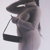 Savaii Black Woven Leather Shoulder Bag | Dolce Vita