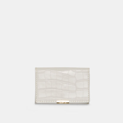 Mini-Me White Croco Stella Wallet | Dolce Vita