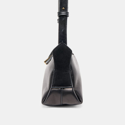Devyn Black Leather Shoulder Bag | Dolce Vita