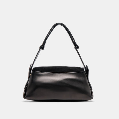 Devyn Black Leather Shoulder Bag | Dolce Vita