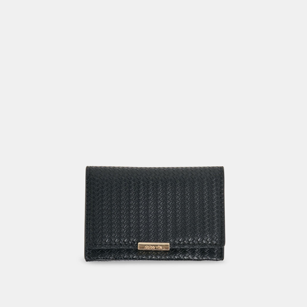 Mini-Me Black Woven Stella Wallet | Dolce Vita
