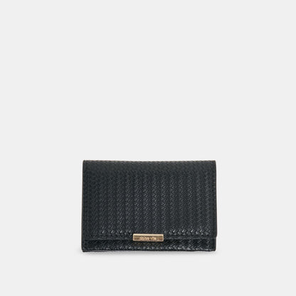 Mini-Me Black Woven Stella Wallet | Dolce Vita