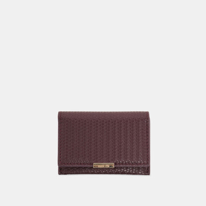 Mini-Me Burgundy Woven Stella Wallet | Dolce Vita