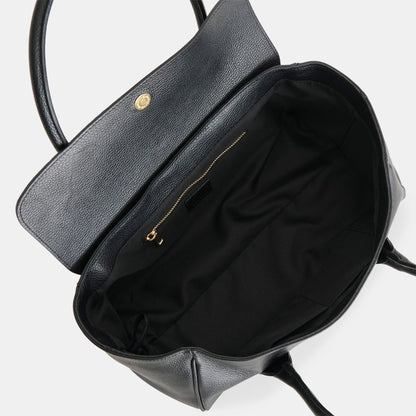 IRENE SHOULDER BAG BLACK LEATHER | Dolce Vita