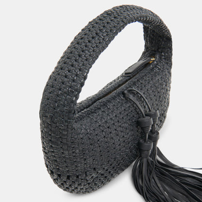 Zenia Black Leather Handbag | Dolce Vita