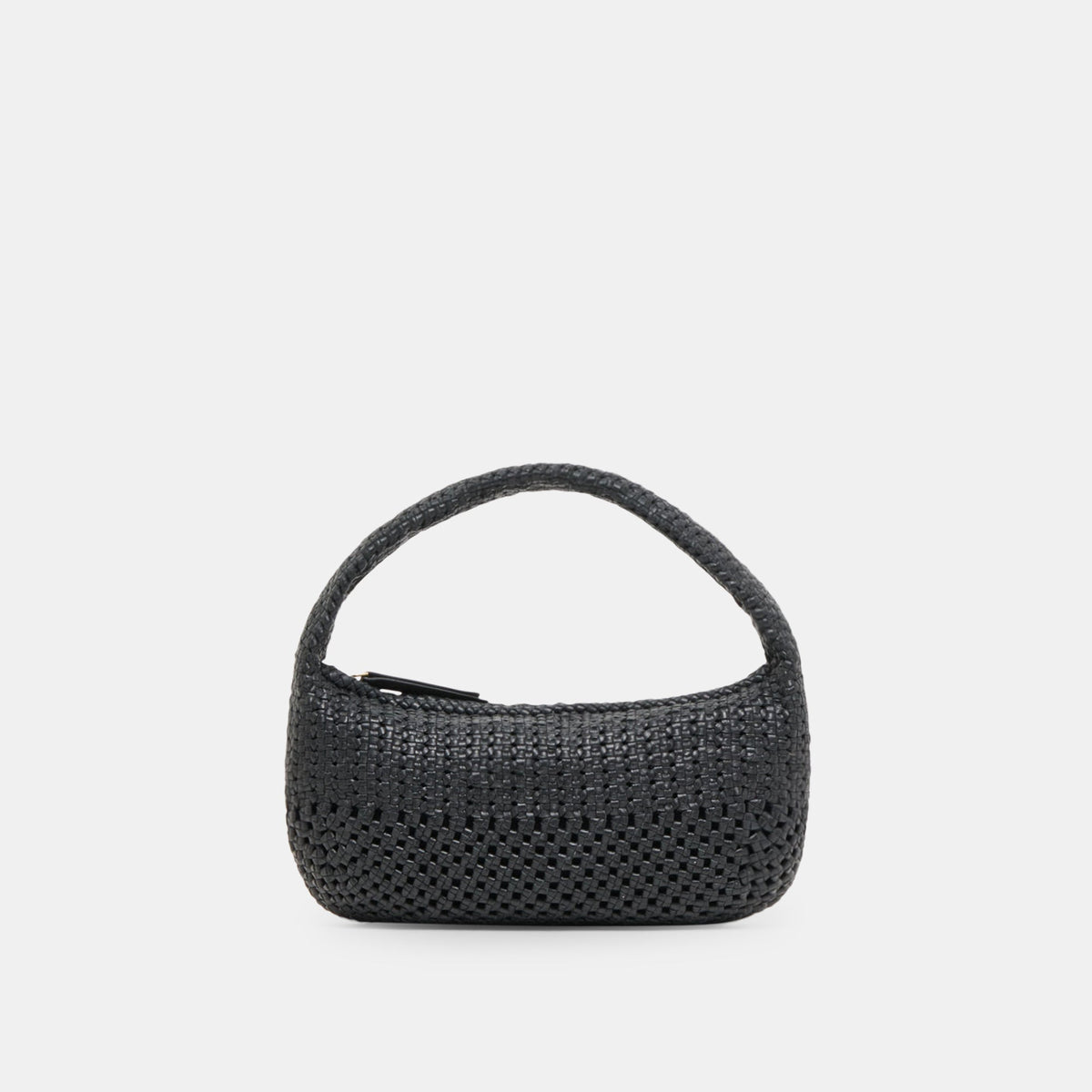 Zenia Black Leather Handbag | Dolce Vita