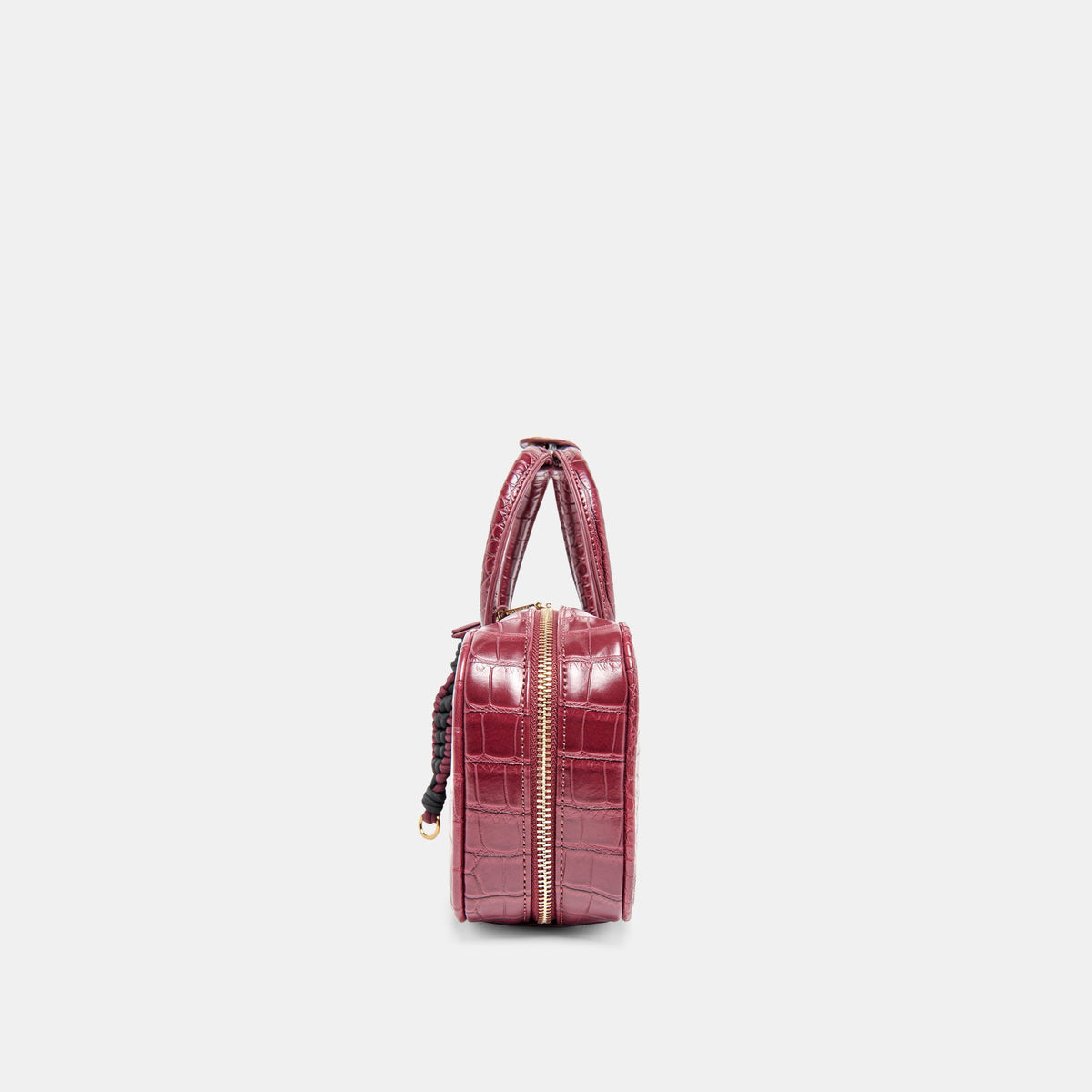 Flyn Burgundy Croco Stella Handbag | Dolce Vita