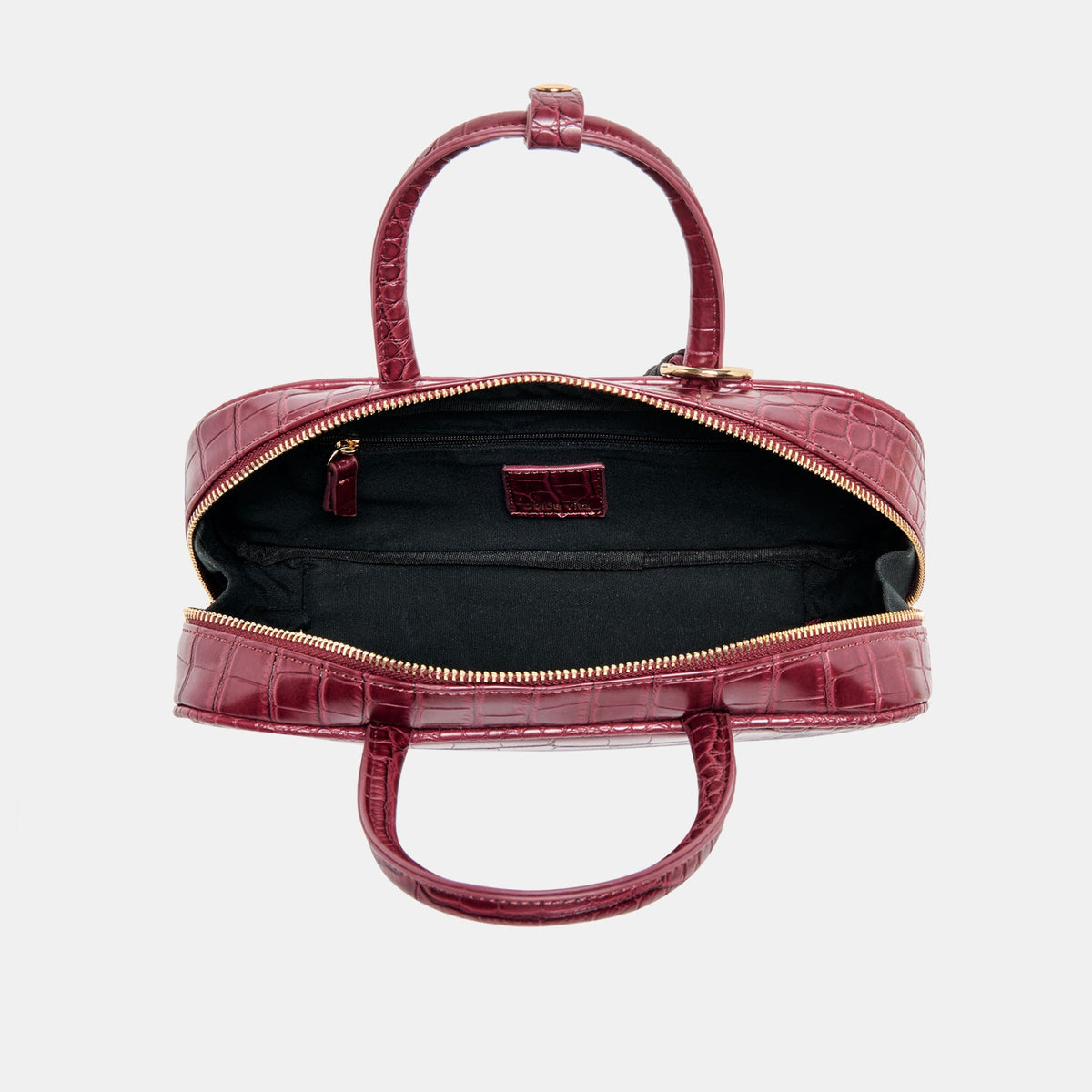 Flyn Burgundy Croco Stella Handbag | Dolce Vita
