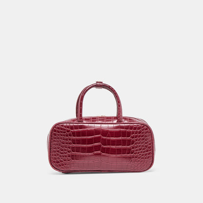 Flyn Burgundy Croco Stella Handbag | Dolce Vita