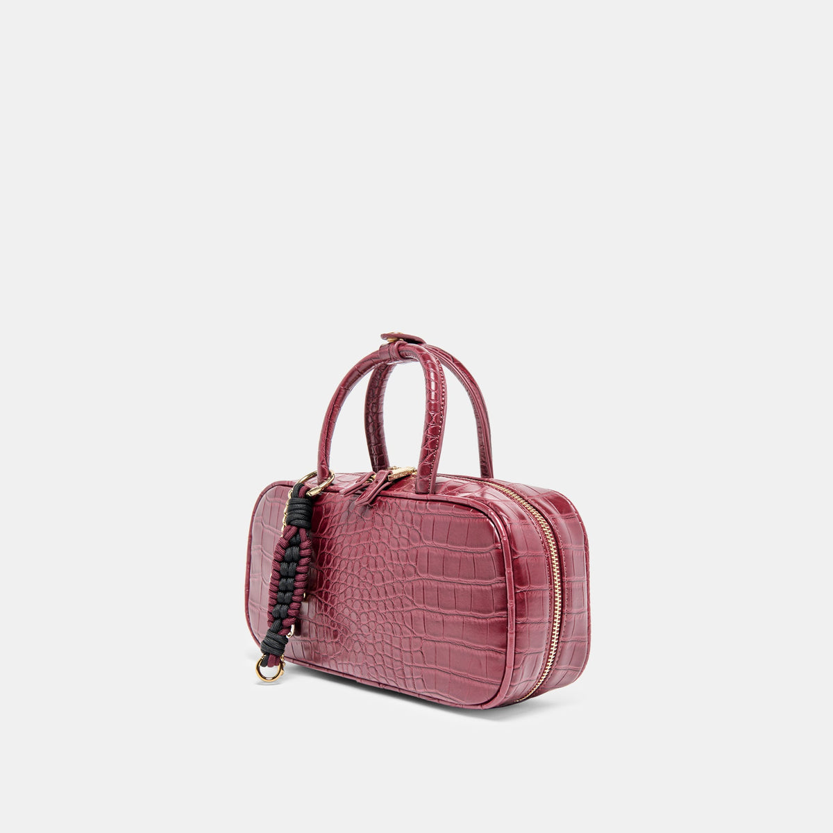 Flyn Burgundy Croco Stella Handbag | Dolce Vita