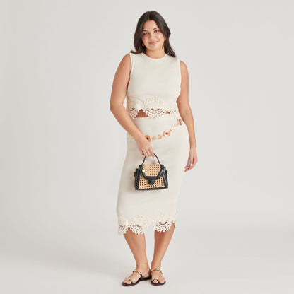 TROPEZ CROSSBODY BLACK NATURAL CANE | Dolce Vita