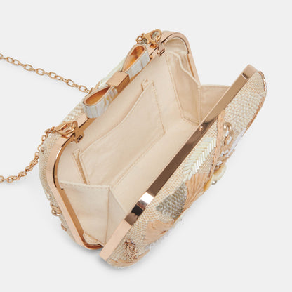 DAISY CLUTCH NATURAL MULTI BEADED | Dolce Vita