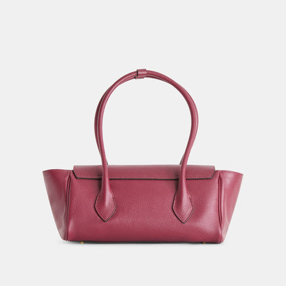 IRENE SHOULDER BAG BORDEAUX LEATHER | Dolce Vita