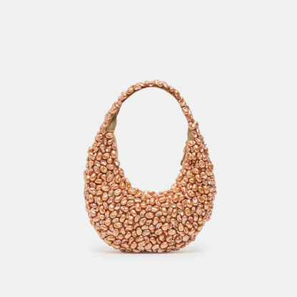 PEARLA SHOULDER BAG GOLD FAUX PEARL | Dolce Vita