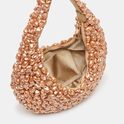 PEARLA SHOULDER BAG GOLD FAUX PEARL | Dolce Vita