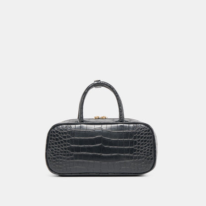 Flyn Black Croco Stella Handbag | Dolce Vita