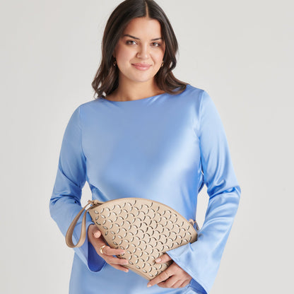 ISOLDE CLUTCH BEIGE STELLA | Dolce Vita
