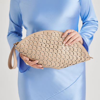 ISOLDE CLUTCH BEIGE STELLA | Dolce Vita