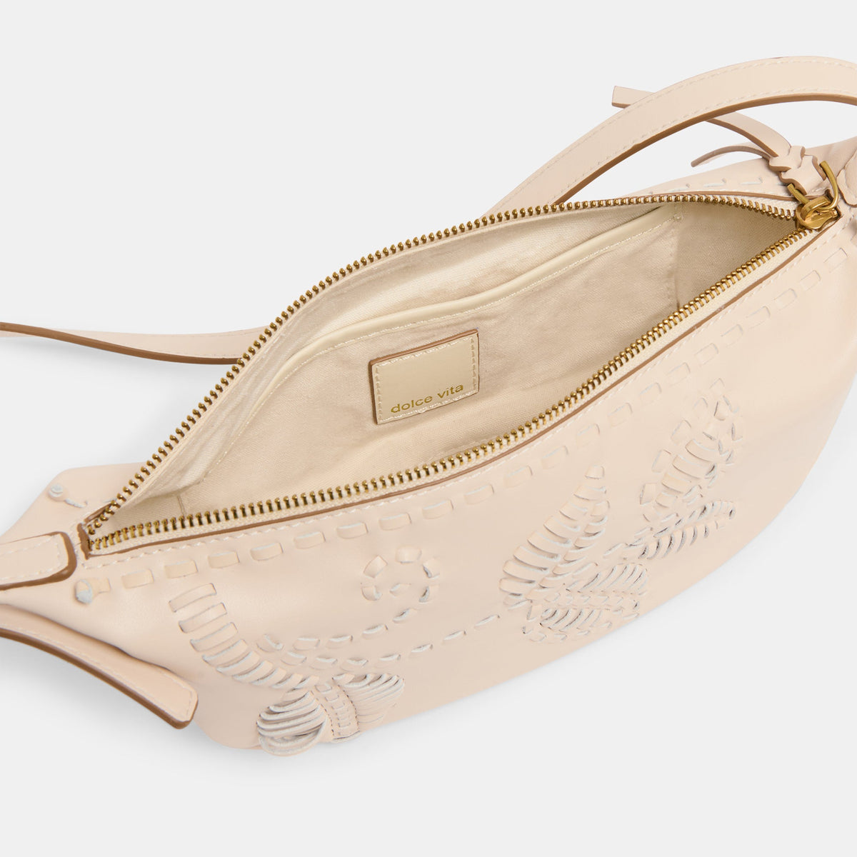 Lipari Creme Leather Crossbody | Dolce Vita