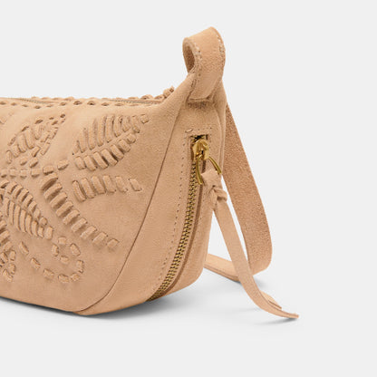 Lipari Beige Suede Crossbody | Dolce Vita