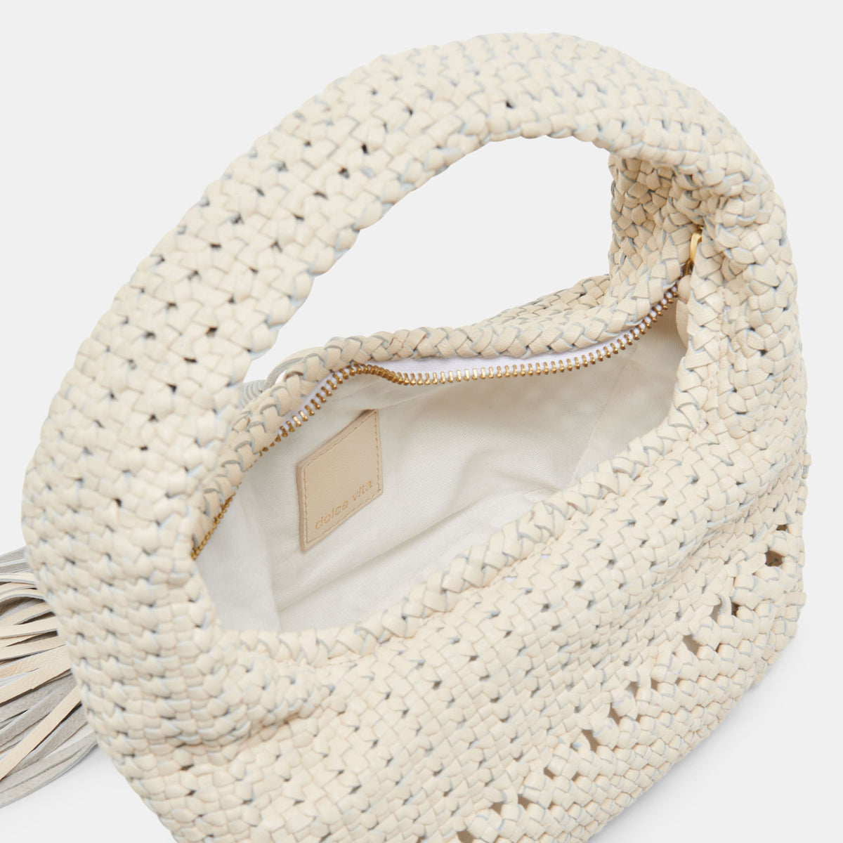 Zenia Bone Leather Handbag | Dolce Vita