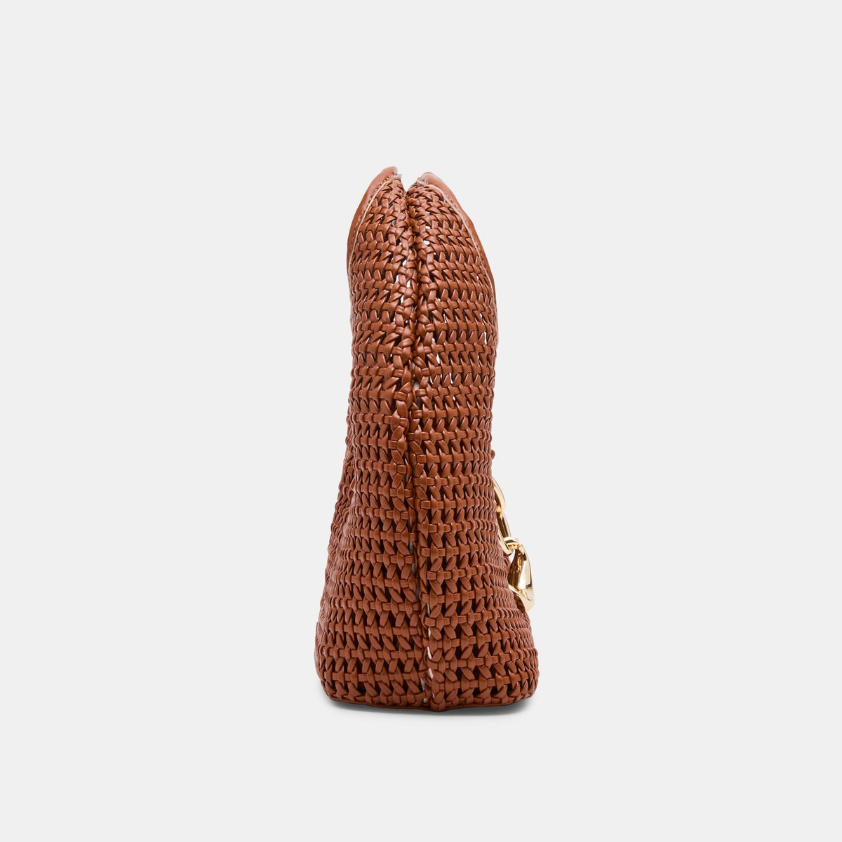 Dahlia Cognac Stella Woven Handbag | Dolce Vita