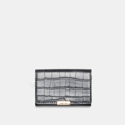 Mini-Me Grey Croco Stella Wallet | Dolce Vita