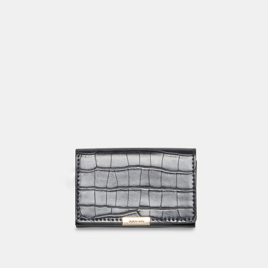 Mini-Me Grey Croco Stella Wallet | Dolce Vita