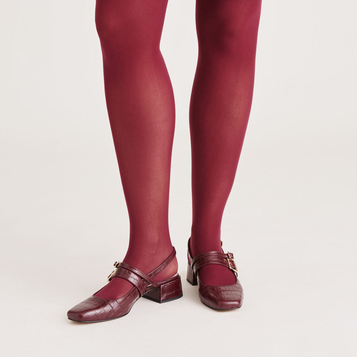 2-Pack Cherry Black Solid Tights | Dolce Vita