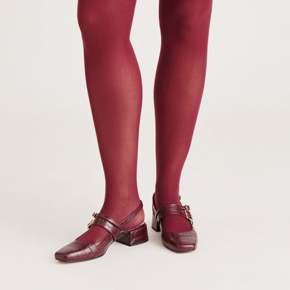 2-Pack Cherry Black Solid Tights | Dolce Vita