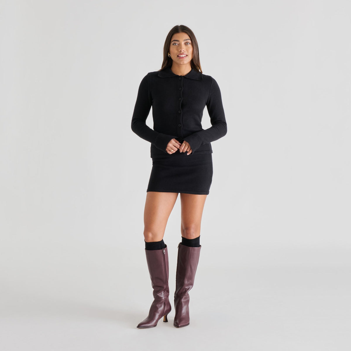 Knee High Black Socks | Dolce Vita