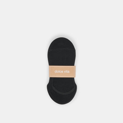 4 PACK NO SHOW SOCKS BLACK WHITE | Dolce Vita