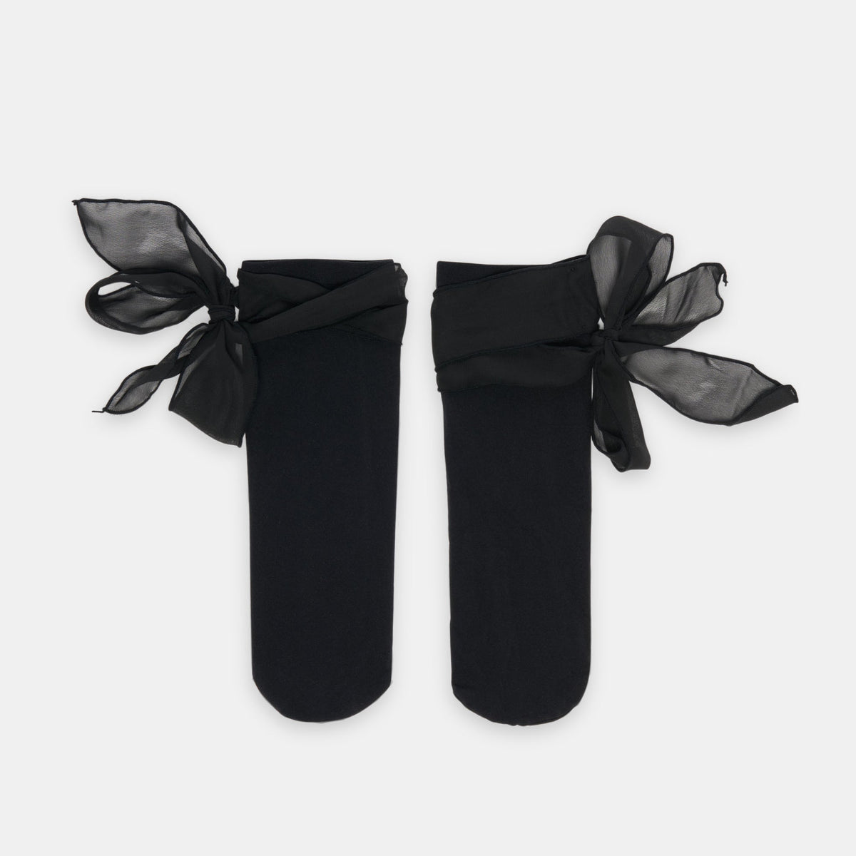 Tie Bow Black Anklet Socks | Dolce Vita
