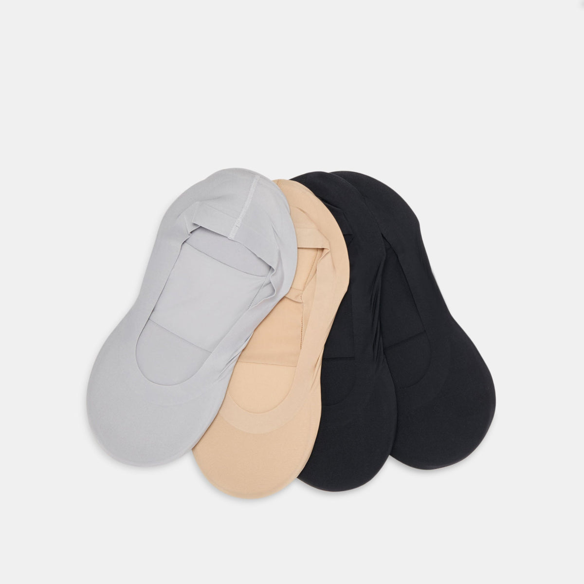 4 Pack No-Show Multi Cushioned Socks | Dolce Vita