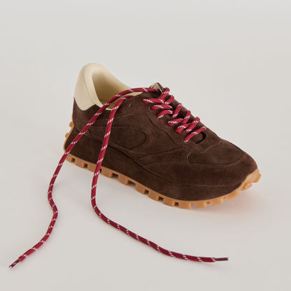 TICK MARK CORD LACE BURGUNDY MULTI | Dolce Vita