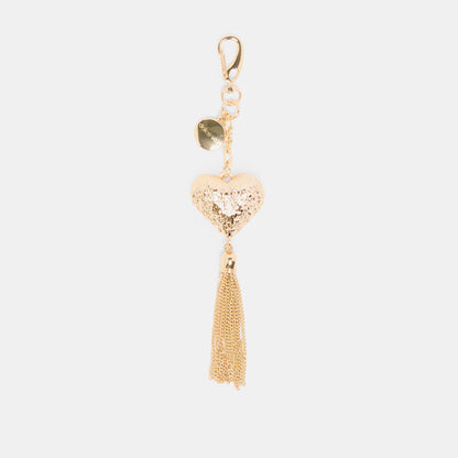 Heart Tassel Gold Bag Charm | Dolce Vita