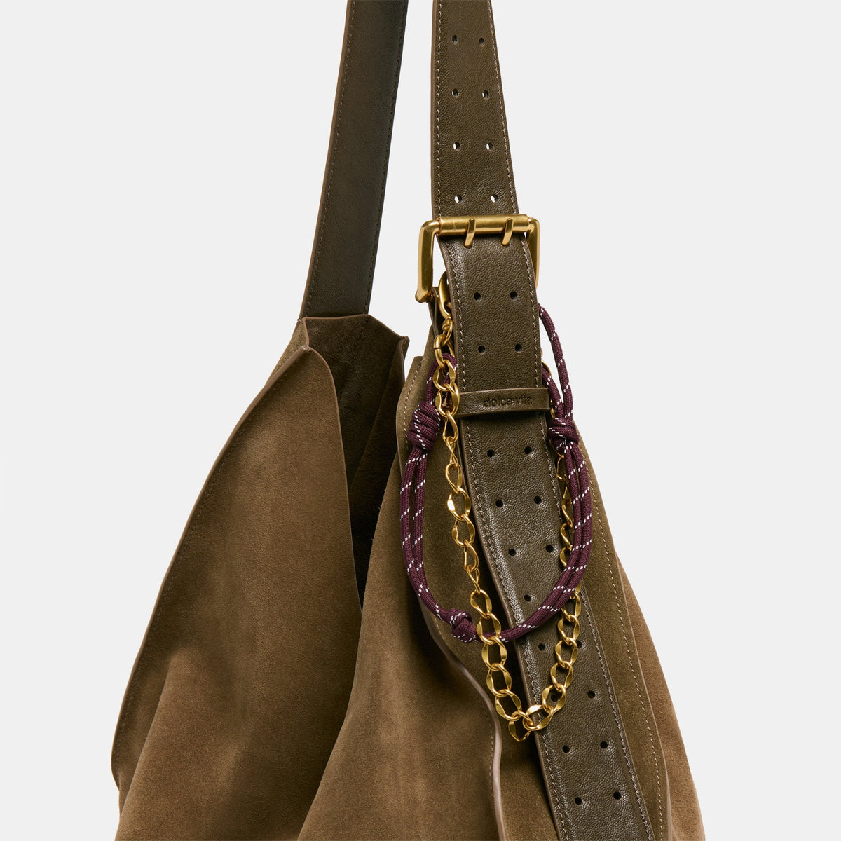 Rope + Chain Burgundy Multi Bag Charm | Dolce Vita