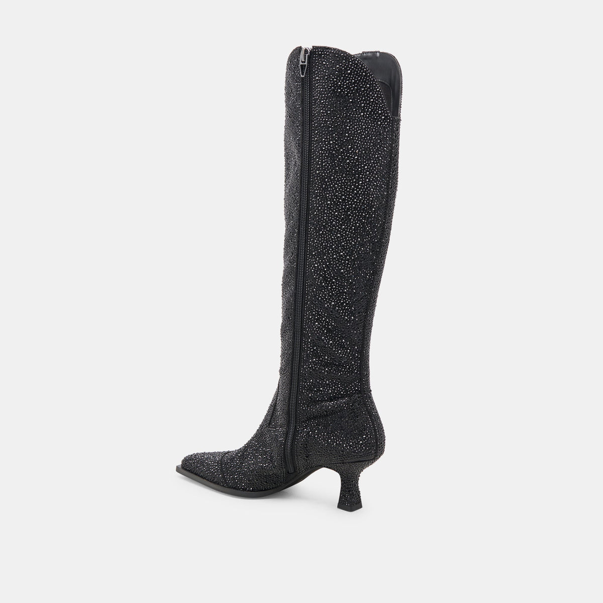 ARIANA CRYSTAL BOOTS BLACK METALLIC CRYSTAL | Dolce Vita