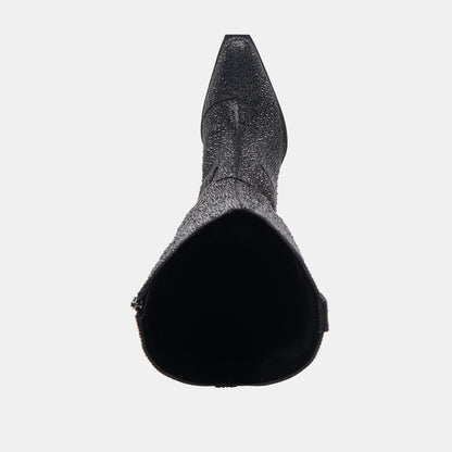 ARIANA CRYSTAL BOOTS BLACK METALLIC CRYSTAL | Dolce Vita