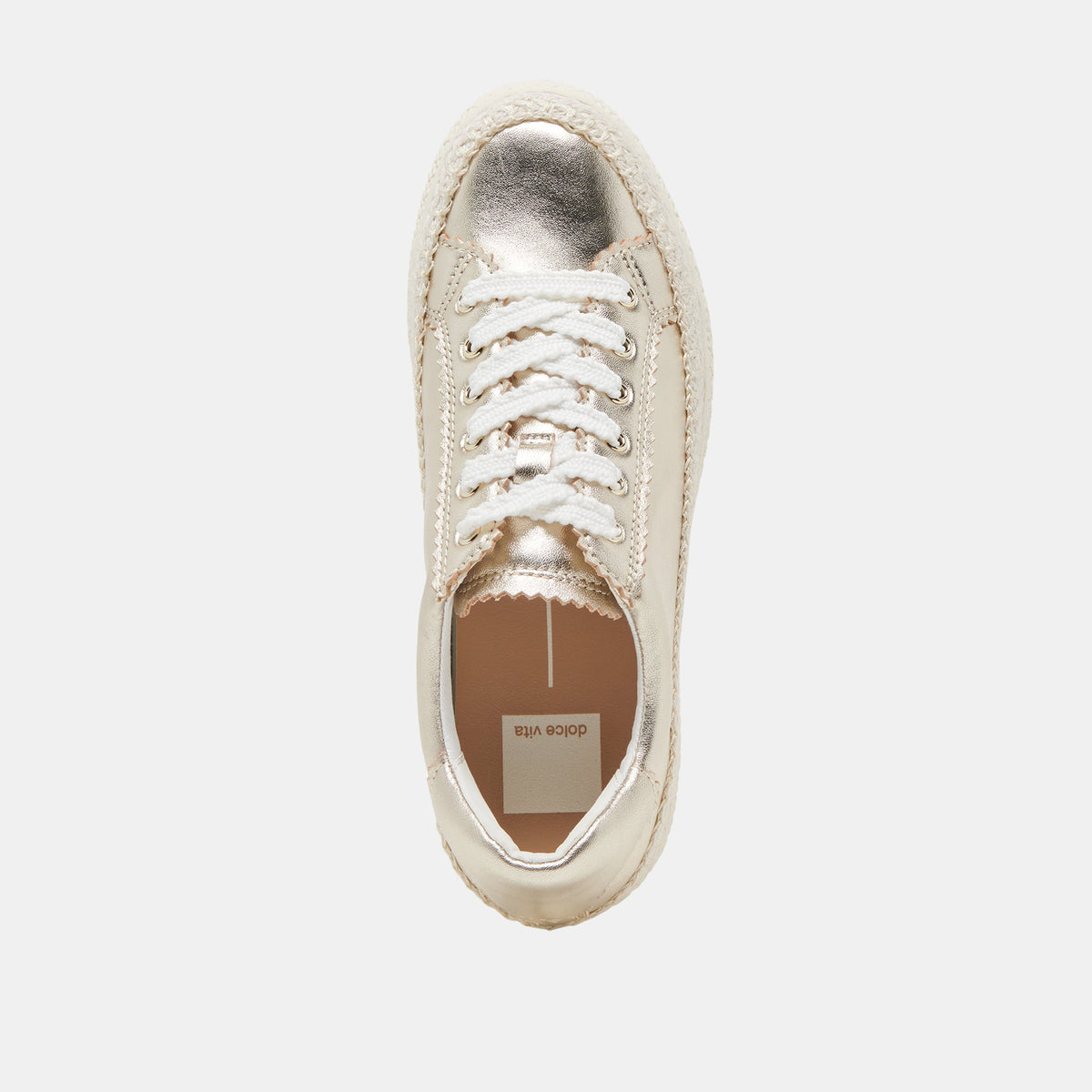 LENNIX SNEAKERS LIGHT GOLD METALLIC LEATHER | Dolce Vita