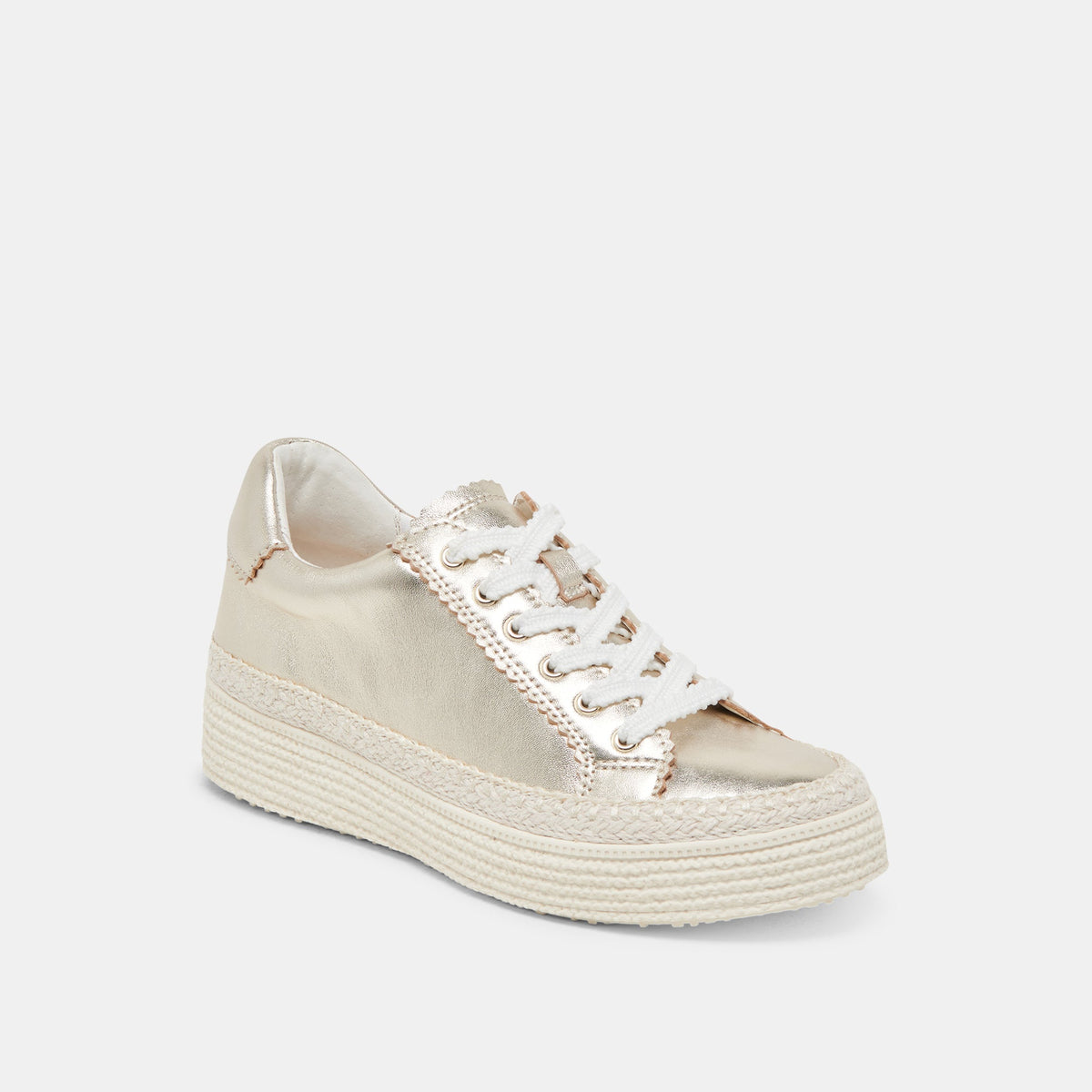 LENNIX SNEAKERS LIGHT GOLD METALLIC LEATHER | Dolce Vita