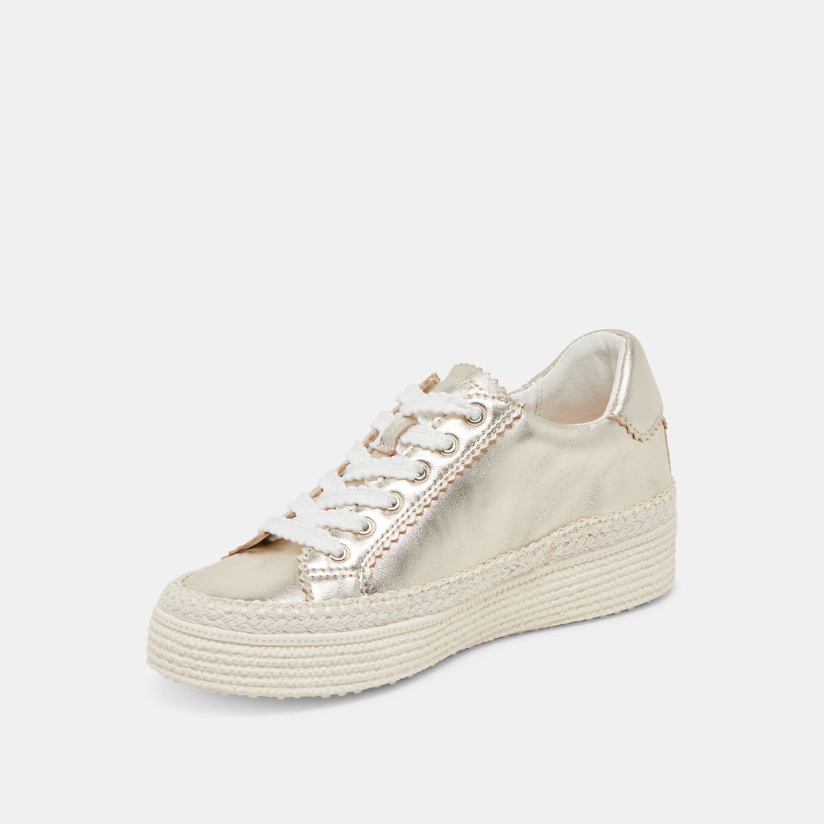 LENNIX SNEAKERS LIGHT GOLD METALLIC LEATHER | Dolce Vita