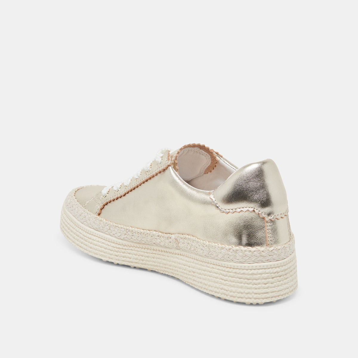 LENNIX SNEAKERS LIGHT GOLD METALLIC LEATHER | Dolce Vita