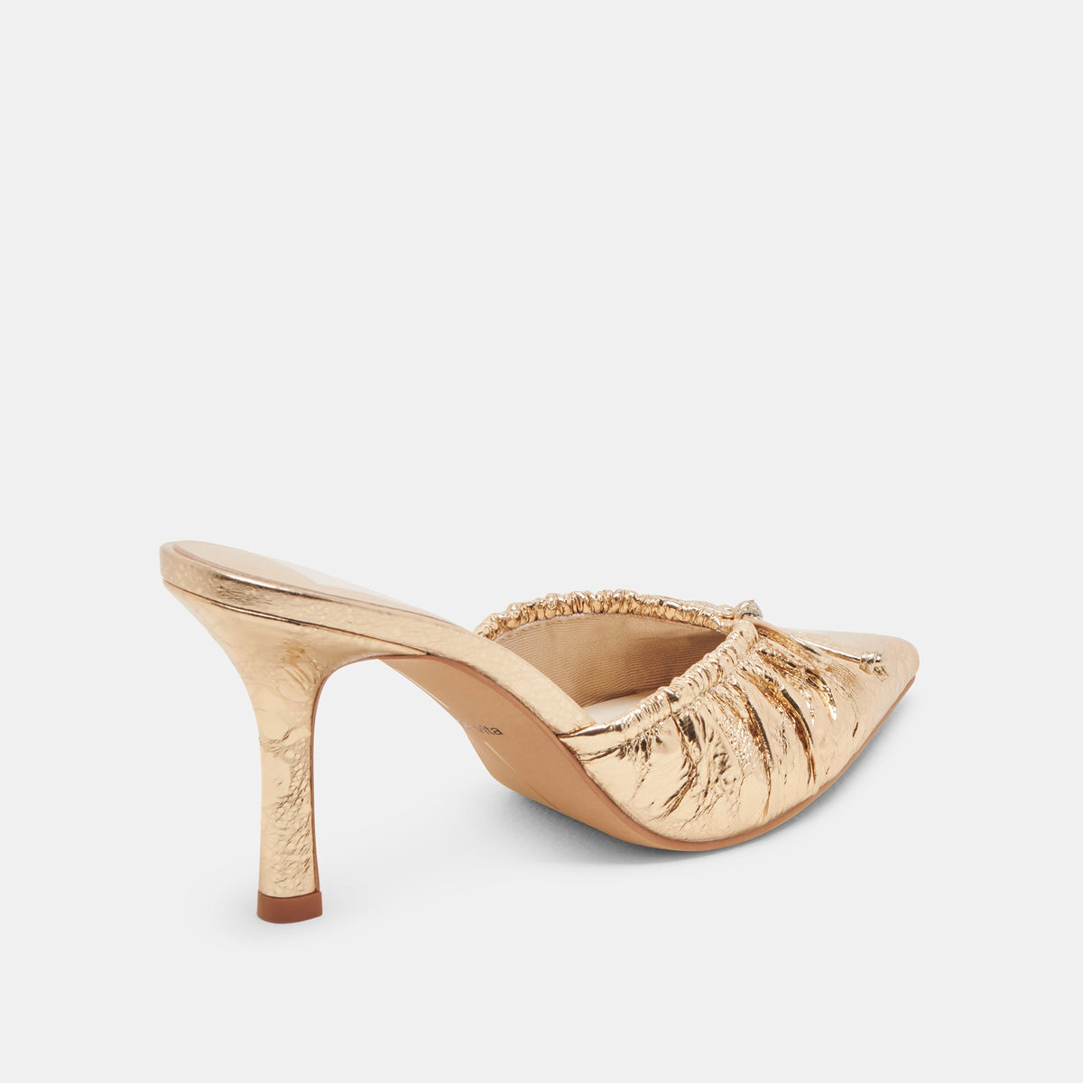 KAIRI HEELS GOLD DISTRESSED LEATHER | Dolce Vita