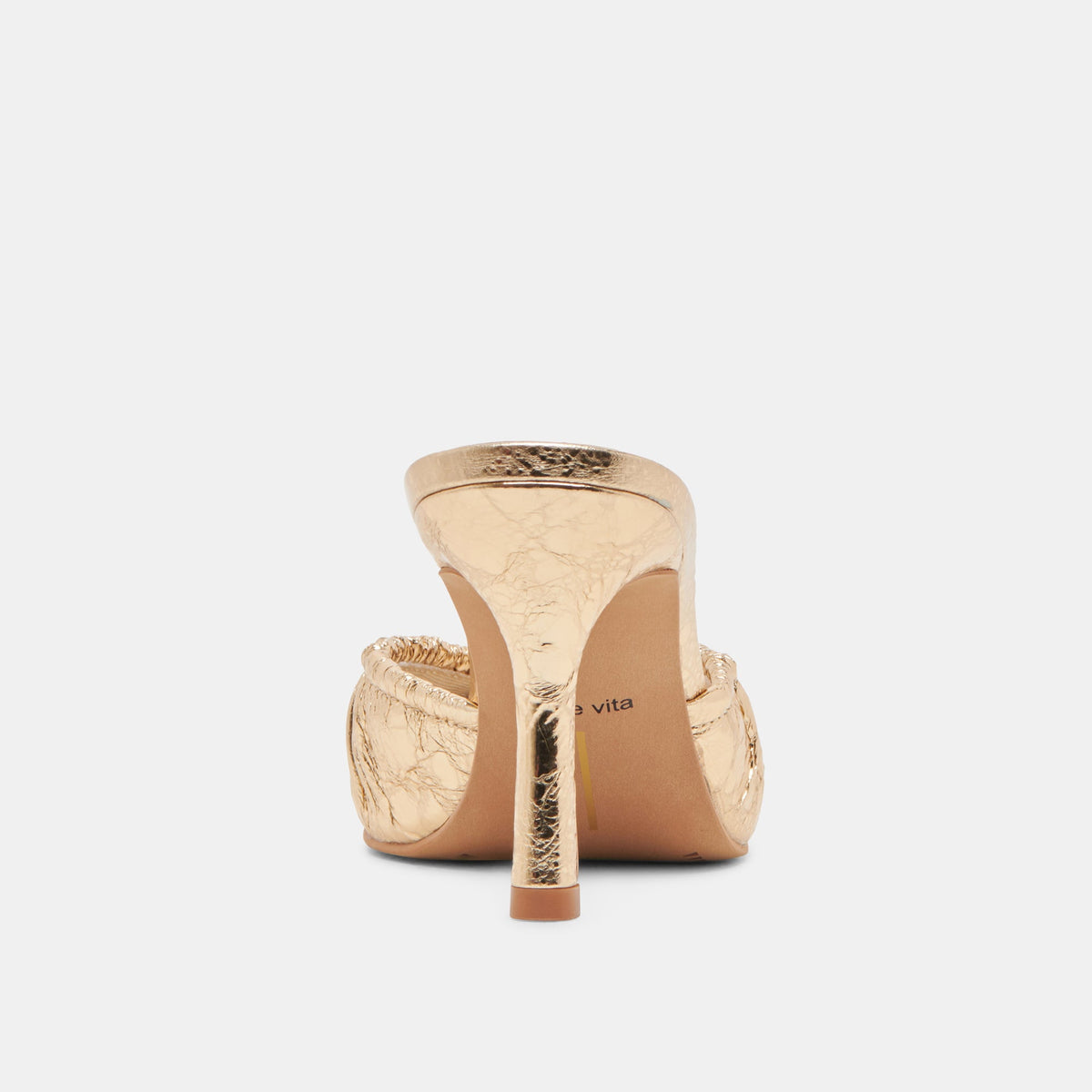 KAIRI HEELS GOLD DISTRESSED LEATHER | Dolce Vita