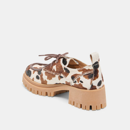 Milza Cocoa Calf Hair Loafers | Dolce Vita
