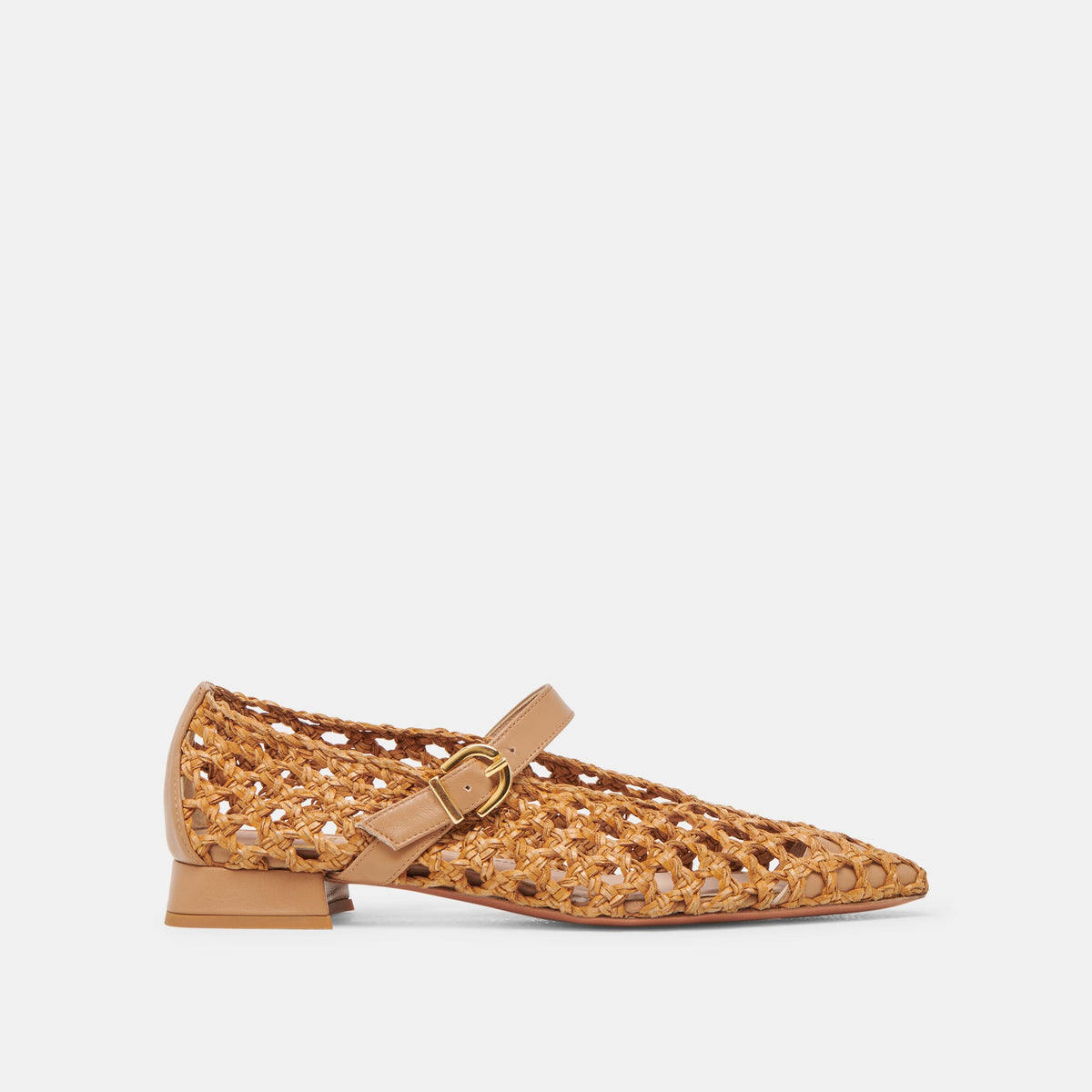 CATY BALLET FLATS NATURAL WOVEN | Dolce Vita