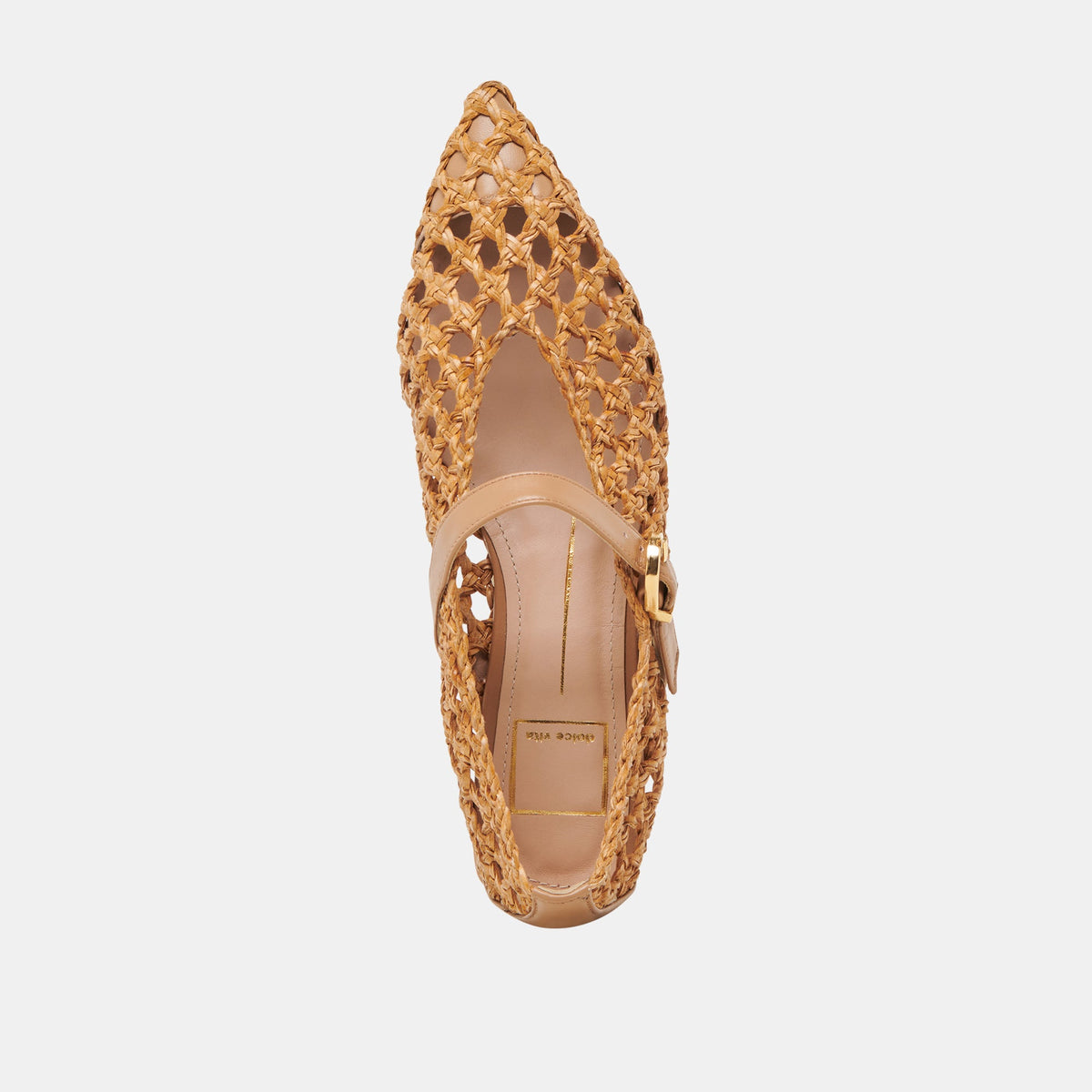 CATY BALLET FLATS NATURAL WOVEN | Dolce Vita