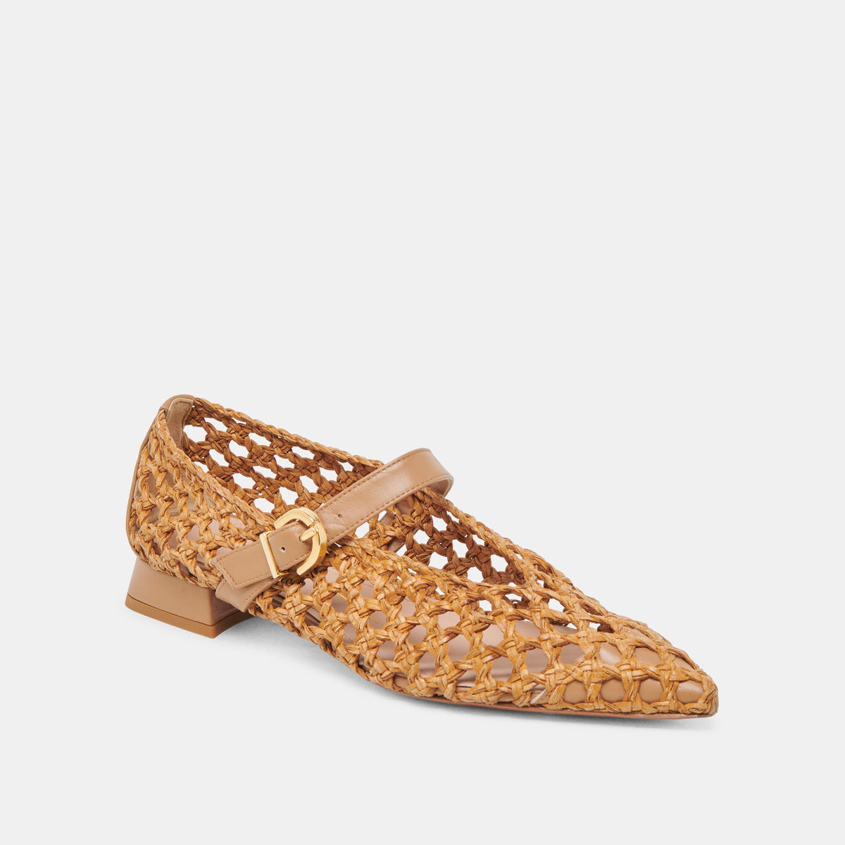 CATY BALLET FLATS NATURAL WOVEN | Dolce Vita